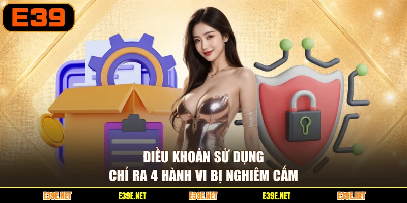 Điều khoản sử dụng chỉ ra 4 hành vi bị nghiêm cấm